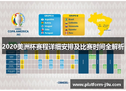 2020美洲杯赛程详细安排及比赛时间全解析